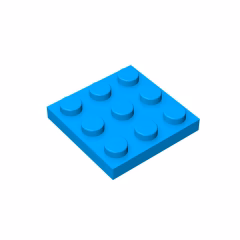 GOBRICKS GDS-518 Plate 3 x 3 - YWOBB