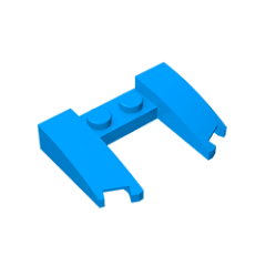 GOBRICKS GDS-1265 Wedge 3 x 4 x 2/3 Curved with Cutout - YWOBB