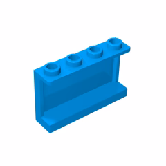 GOBRICKS GDS-787 Panel 1 x 4 x 2 with Side Supports - Hollow Studs - YWOBB