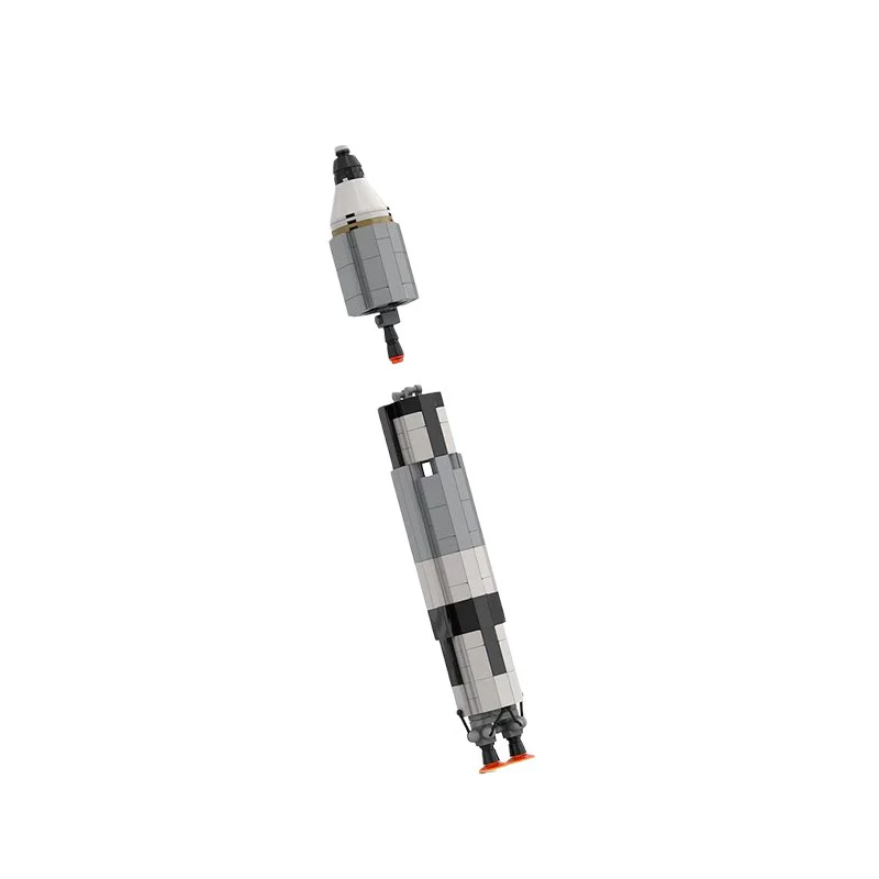 MOC 34453 Gemini Titan rocket (Saturn V scale) - YWOBB