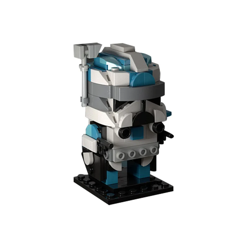 GOBRICKS MOC 180062 Lieutenant Crash Brickheadz - YWOBB