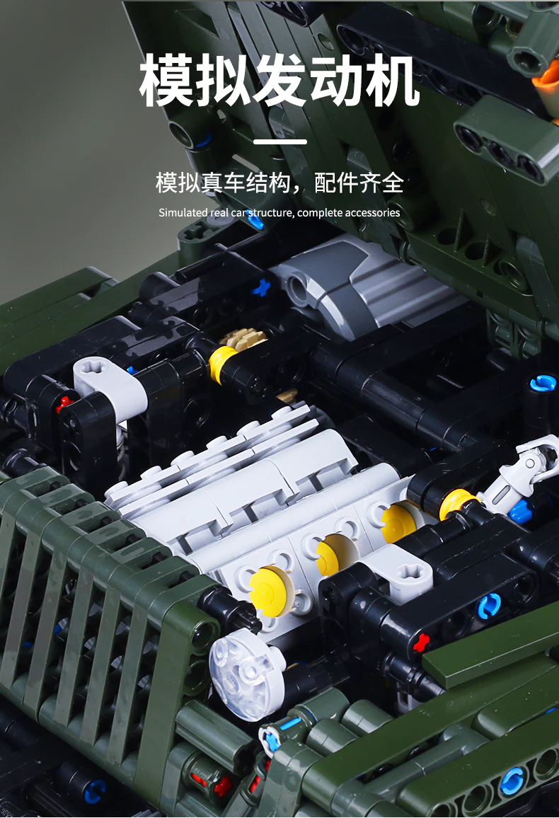 Mould King 13124 1:8 WRANGLER - YWOBB