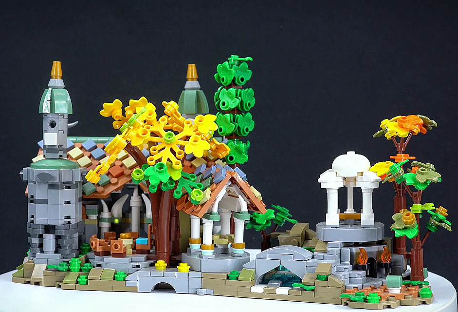YOURBRICKS MOC 140586 Mini Rivendell Gobricks Pakcage - YWOBB