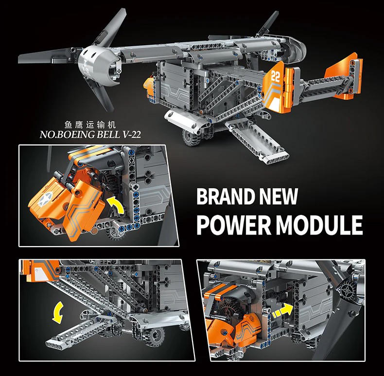 Mould King 15043  Boeing Bell V-22 - YWOBB