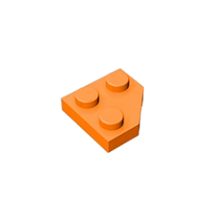 GOBRICKS GDS-1503 Plate 2 x 2 Cut Corner - YWOBB