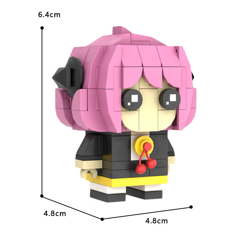 MOC 112345 Anya Forger From SPY x FAMILY, 3X3 Brickheadz - YWOBB