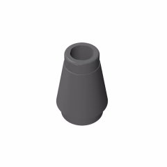 GOBRICKS GDS-606 Cone 1 x 1 without Top Groove - YWOBB