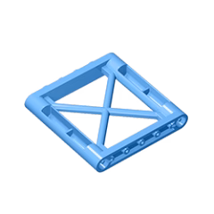 GOBRICKS GDS-1196 Support 1 x 6 x 5 Girder Rectangular - YWOBB