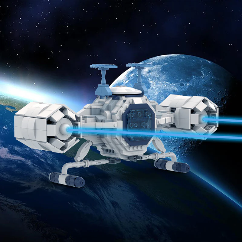 MOC C9293 Space commandos, Captain Iron (small auxiliary shuttle) - YWOBB