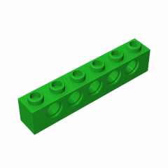 GOBRICKS GDS-626  Brick 1 x 6 with Holes - YWOBB