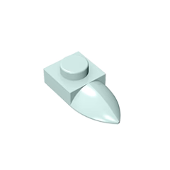 GOBRICKS GDS-870  Modified 1 x 1 with Tooth Horizontal - YWOBB