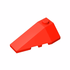 GOBRICKS GDS-755 Wedge 4 x 2 Triple Left - YWOBB