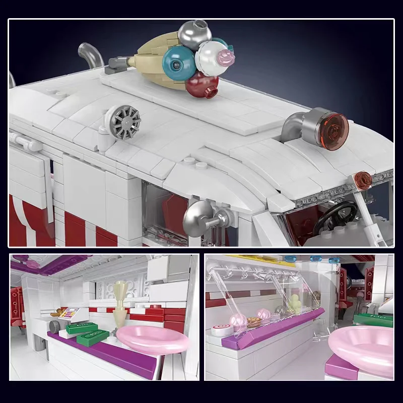 Mould King 10039 Ice Cream Truck - YWOBB