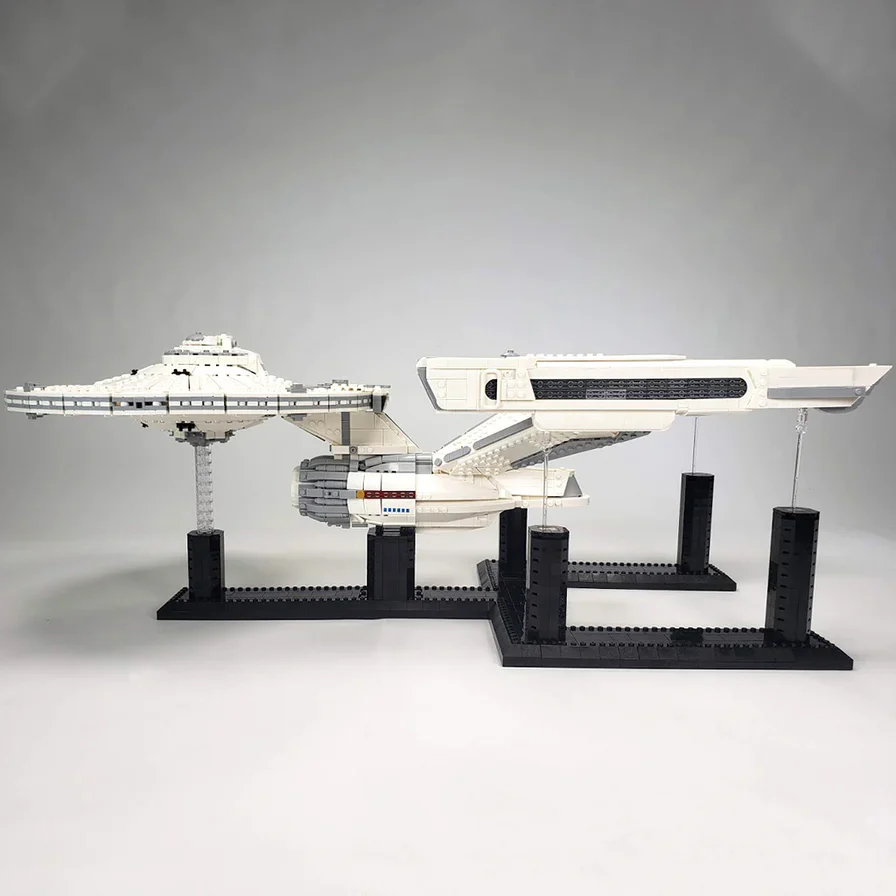 GOBRICKS MOC A1321 Star Trek - Starship Enterprise - YWOBB