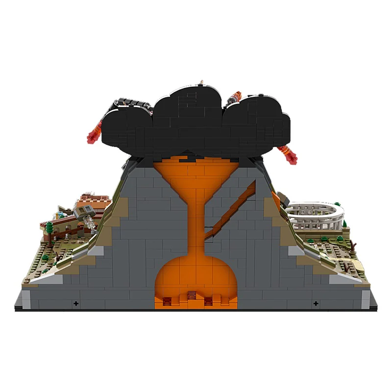 GOBRICKS MOC 159887 Vesuvius & Pompeii - YWOBB