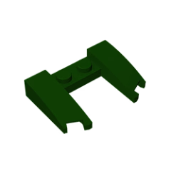 GOBRICKS GDS-1265 Wedge 3 x 4 x 2/3 Curved with Cutout - YWOBB