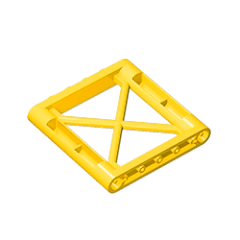 GOBRICKS GDS-1196 Support 1 x 6 x 5 Girder Rectangular - YWOBB