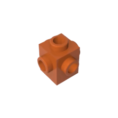 GOBRICKS GDS-650  Modified 1 x 1 with Studs on 4 Sides - YWOBB