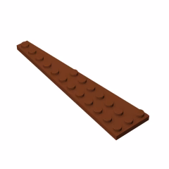 GOBRICKS GDS-707  Plate 12 x 3 Right - YWOBB