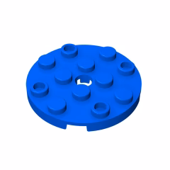 GOBRICKS GDS-841 Round 4 x 4 with Hole - YWOBB