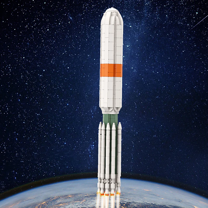 GOBRICKS MOC 71855 Delta III [1:110 Scale] - YWOBB