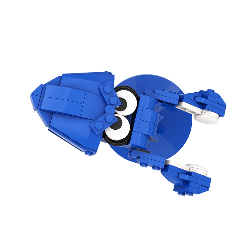 GOBRICKS MOC A0277Y03 blue squid - YWOBB