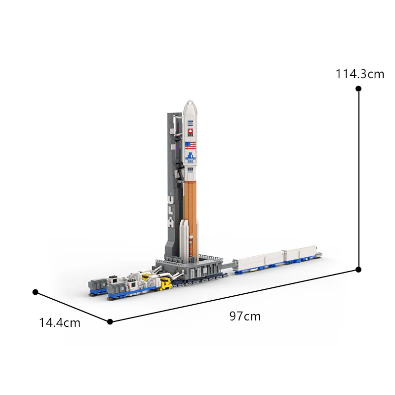 MOC 128611 1:110 Atlas V Launchpad transporter - YWOBB