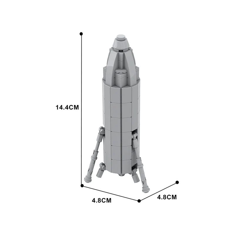 GOBRICKS MOC 146657 SpaceX Starhopper - YWOBB