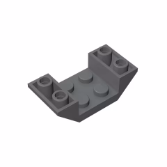 GOBRICKS GDS-683 Inverted 45 4 x 2 Double with 2 x 2 Cutout - YWOBB
