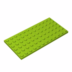 GOBRICKS GDS-526 Plate 6 x 12 - YWOBB