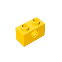 GOBRICKS GDS-623  Brick 1 x 2 with Hole - YWOBB