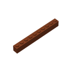 GOBRICKS GDS-537 Brick 1 x 10 - YWOBB