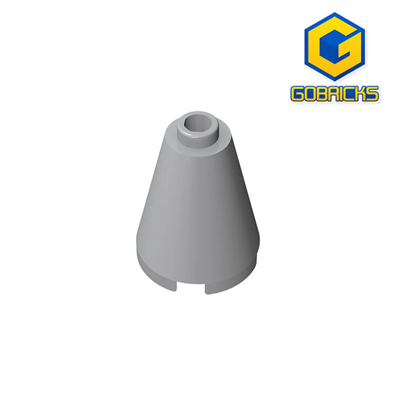 GOBRICKS GDS-746 Cone 2 x 2 x 2 - Open Stud - YWOBB