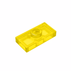 GOBRICKS GDS-803  Modified 1 x 2 with 1 Stud with Groove and Bottom Stud Holder - YWOBB
