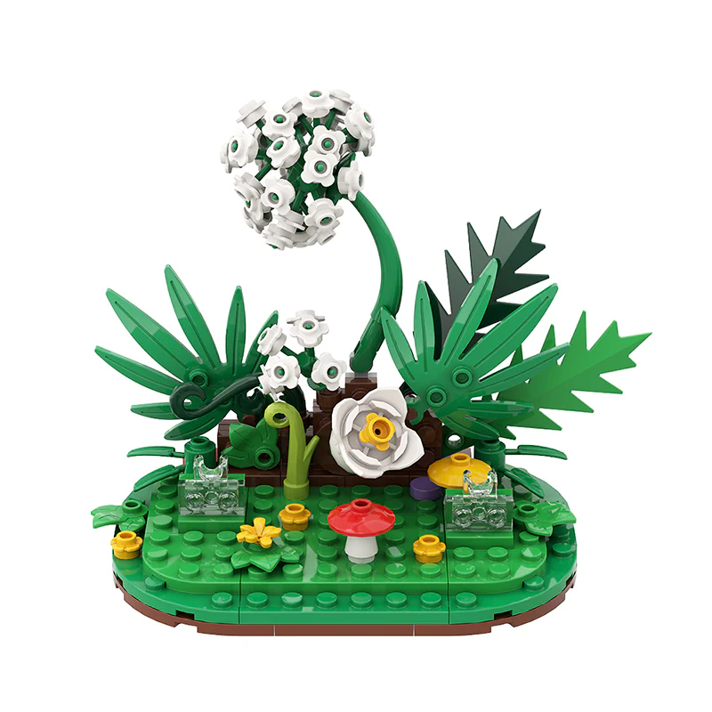 GOBRICKS MOC A1041Y03 Two people in a row-base - YWOBB