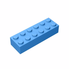 GOBRICKS GDS-543 Brick 2 x 6 - YWOBB