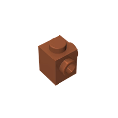 GOBRICKS GDS-1046 Modified 1 x 1 with Studs on 2 Sides, Adjacent - YWOBB