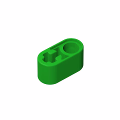GOBRICKS GDS-669 Liftarm Thick 1 x 2 - Axle Hole - YWOBB