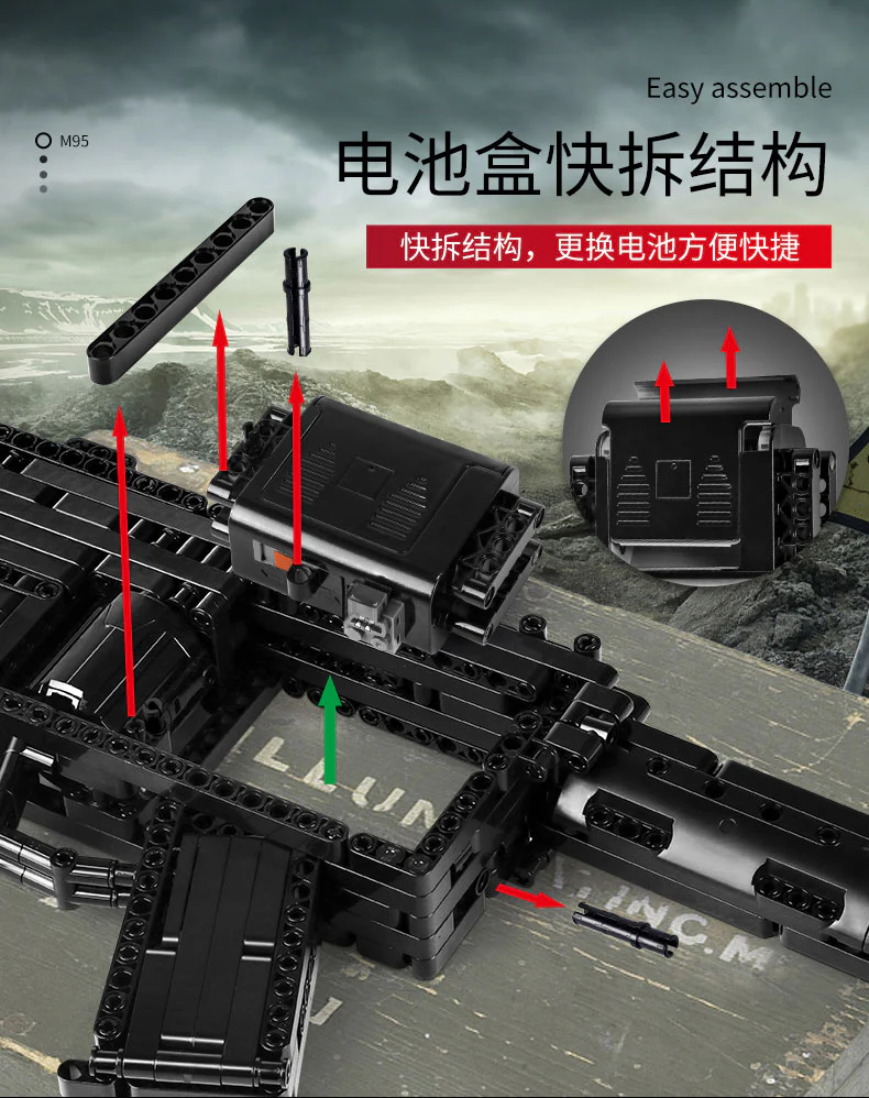 Mould King 14001 MP5 - YWOBB