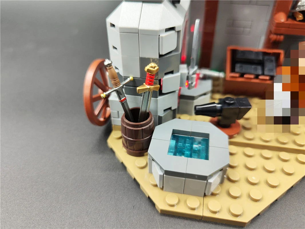 YOURBRICKS 40001 Medival Modular Blacksmith MOC 83224 - YWOBB