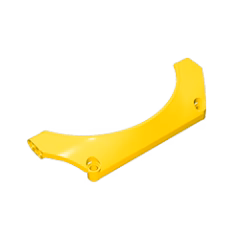 GOBRICKS GDS-1025 Panel Car Mudguard Arched 15 x 2 x 5 Straight Top - YWOBB