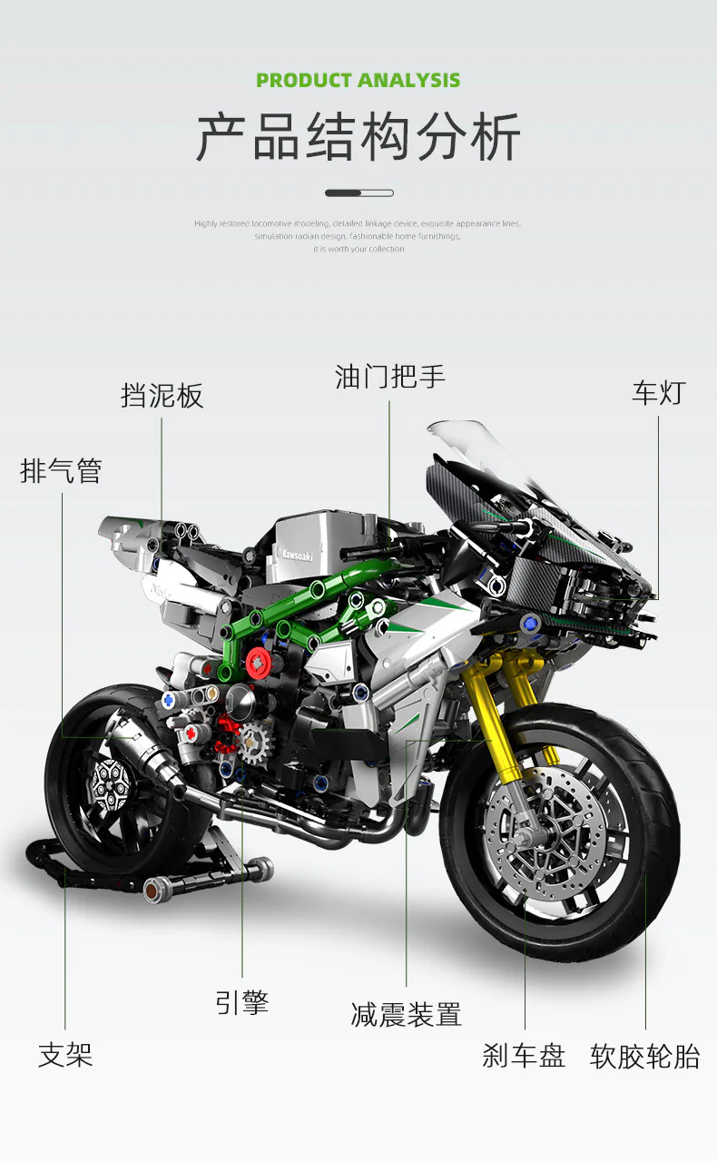 PANLOS 672003 CHIC-Block Motorbike - YWOBB