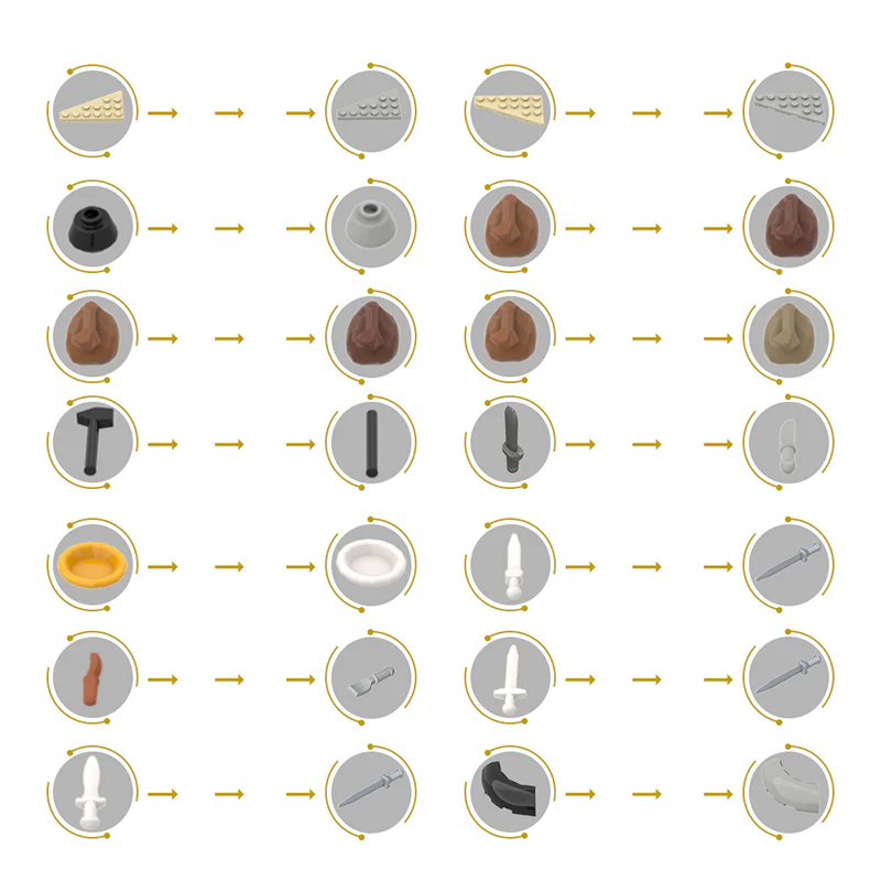 GOBRICKS MOC 138540 Arhat Smithy - YWOBB