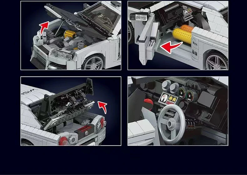 Mould King 10113 Nissan Skyline GTR R34 - YWOBB