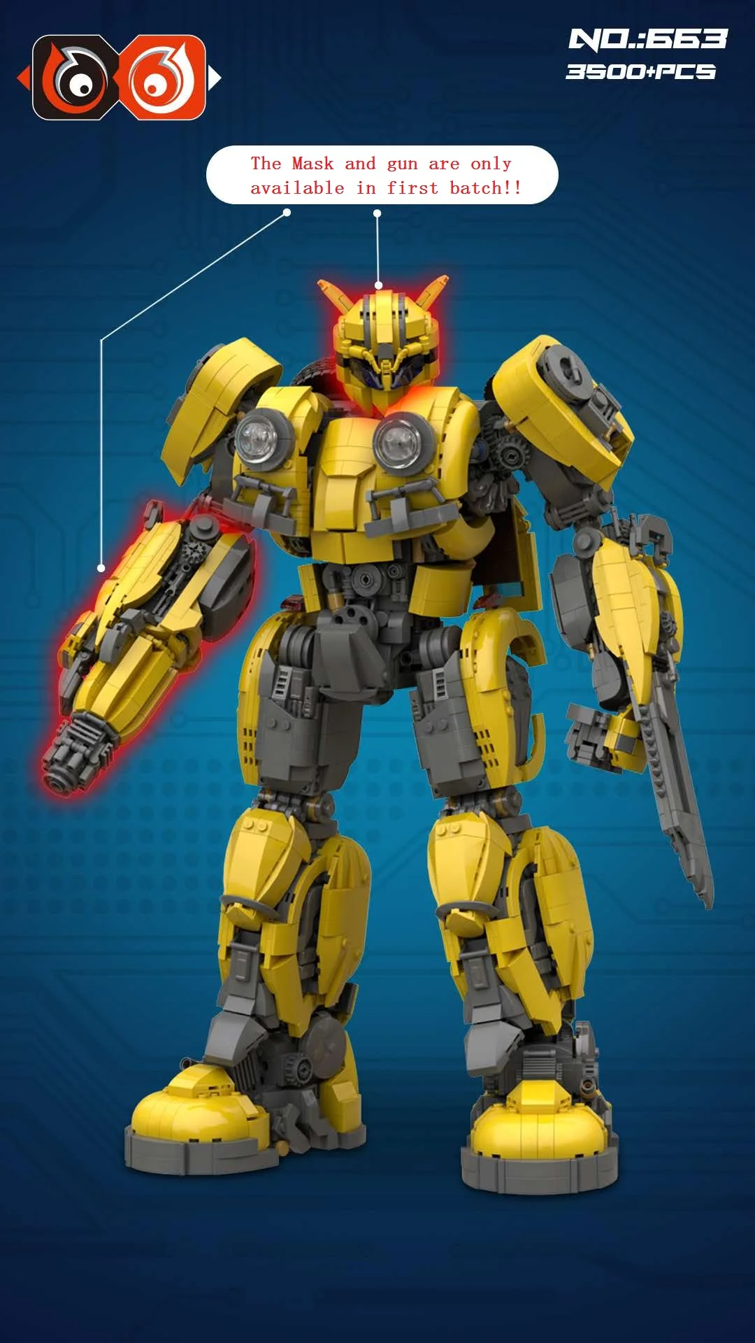 SixSix Bricks 663 Bumblebee - YWOBB