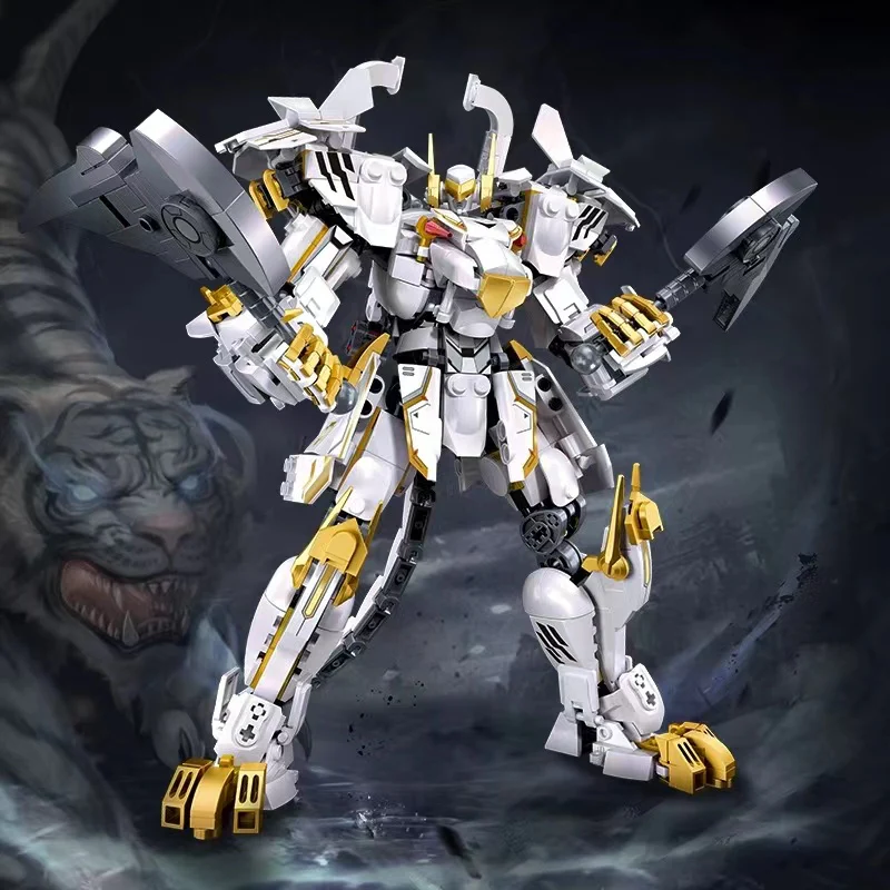 SLUBAN M38-B1236 Classic of Mountains and Seas Mecha Blue Dragon and White Tiger - YWOBB