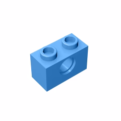 GOBRICKS GDS-623  Brick 1 x 2 with Hole - YWOBB