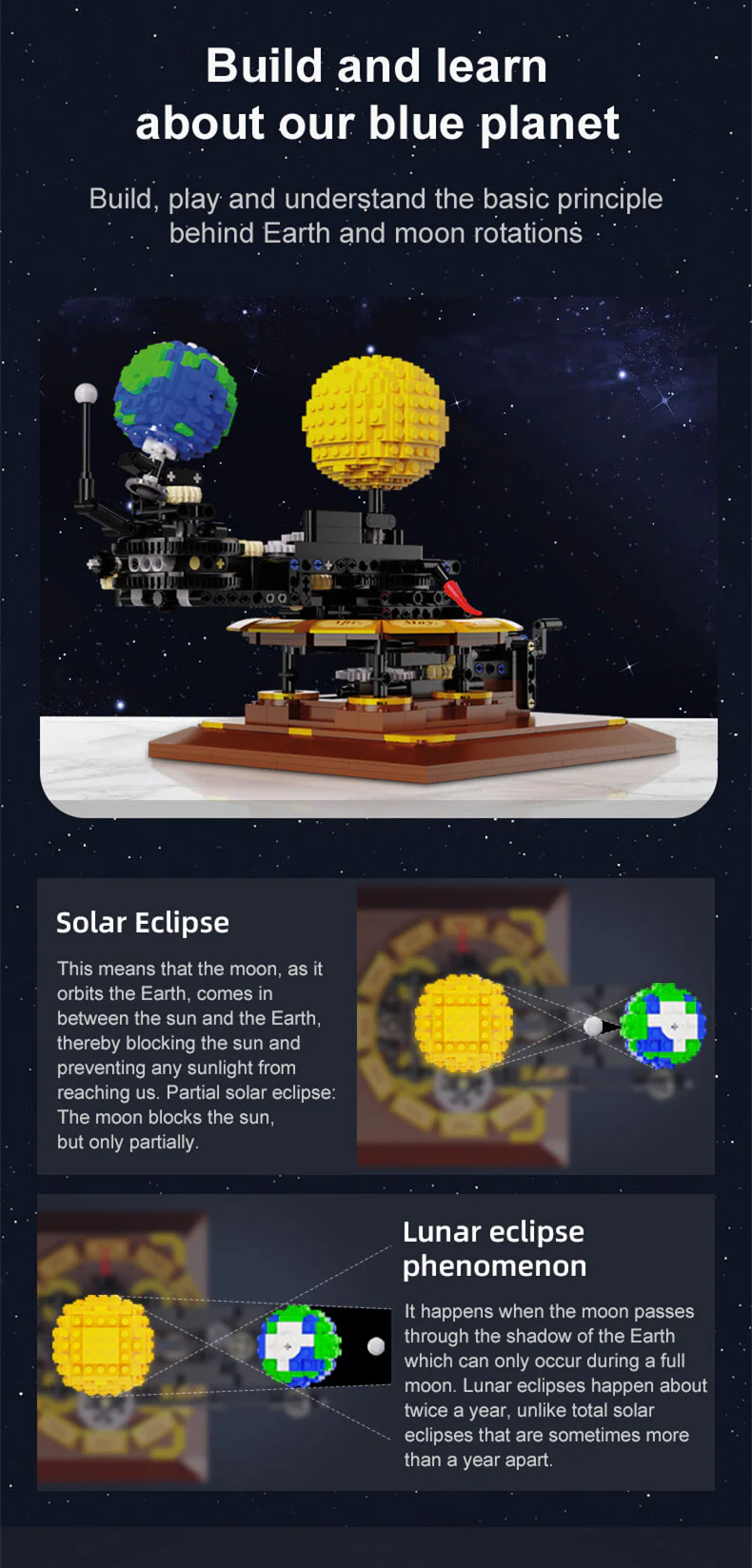 CADA C71004 Earth Moon and Sun Orrery - YWOBB