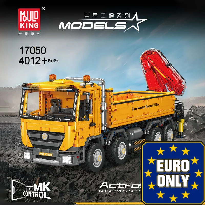 Mould King 17050 Actros Self-Loading Crane OVP EU Warehouse Version - YWOBB