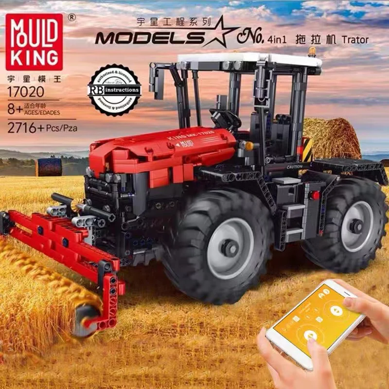 Mould King 17020 RC Tractor Fastrac 4000er series OVP EU Warehouse Version - YWOBB